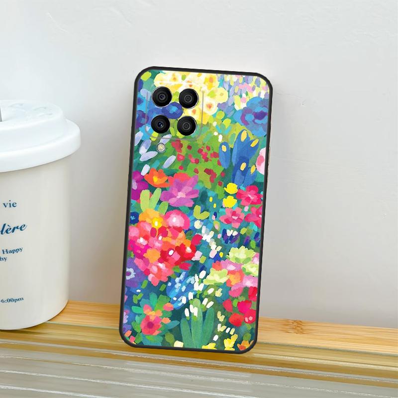 Colourful Flower Painting Art Case For Samsung Galaxy M14 M54 M34 M13 M15 M36 M55 M35 M56 M16 M31 M11 M53 M12 M32 M52 M06