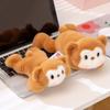 6 Styles Cuddly Lying Prone Cartoon Animal Plush Toys Soft Fluffy Panda Dog Bear Doll Lovely Desktop Pets Kawaii Gift To Girls