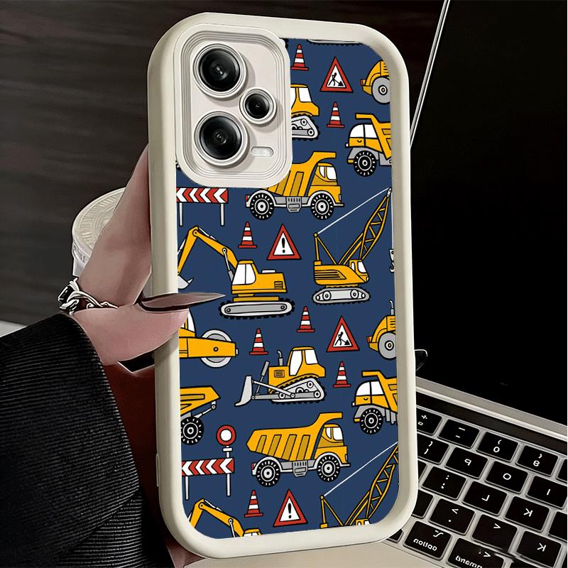 Excavating Machinery Cool Soft Phone Case for Xiaomi Poco X7 X6 X5 Pro X4 Gt X3 F7 Ultra M8 M7 Redmi 15C 15 14C 13 13C 12 12C 10