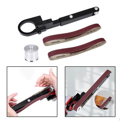 Adaptor șlefuitor cu bandă pentru polizor unghiular Instrument robust de lustruit pentru prelucrarea lemnului