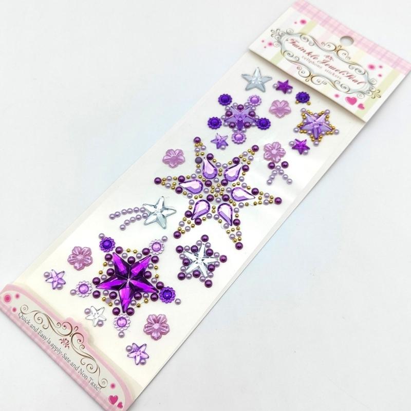 Gem Sticker Jewels for Crafts,Selfs Adhesive Rhinestones Jewel Stick On Gem Acrylic Heart Star Butterfly Sticker