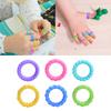 6/12/24/36pcs Sensory Toys Fidget Rings, Finger Anxiety Rings, Textured Sensory Rings Stress Toys, Fun Fidgets for Classroom Prize