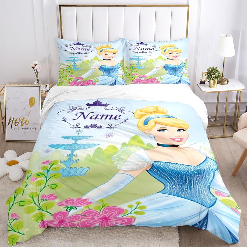 Custom Snow White Garden Bedding 3 Piece Set HD Print Duvet Cover Pillowcases for Teens Adult Bedroom Decoration