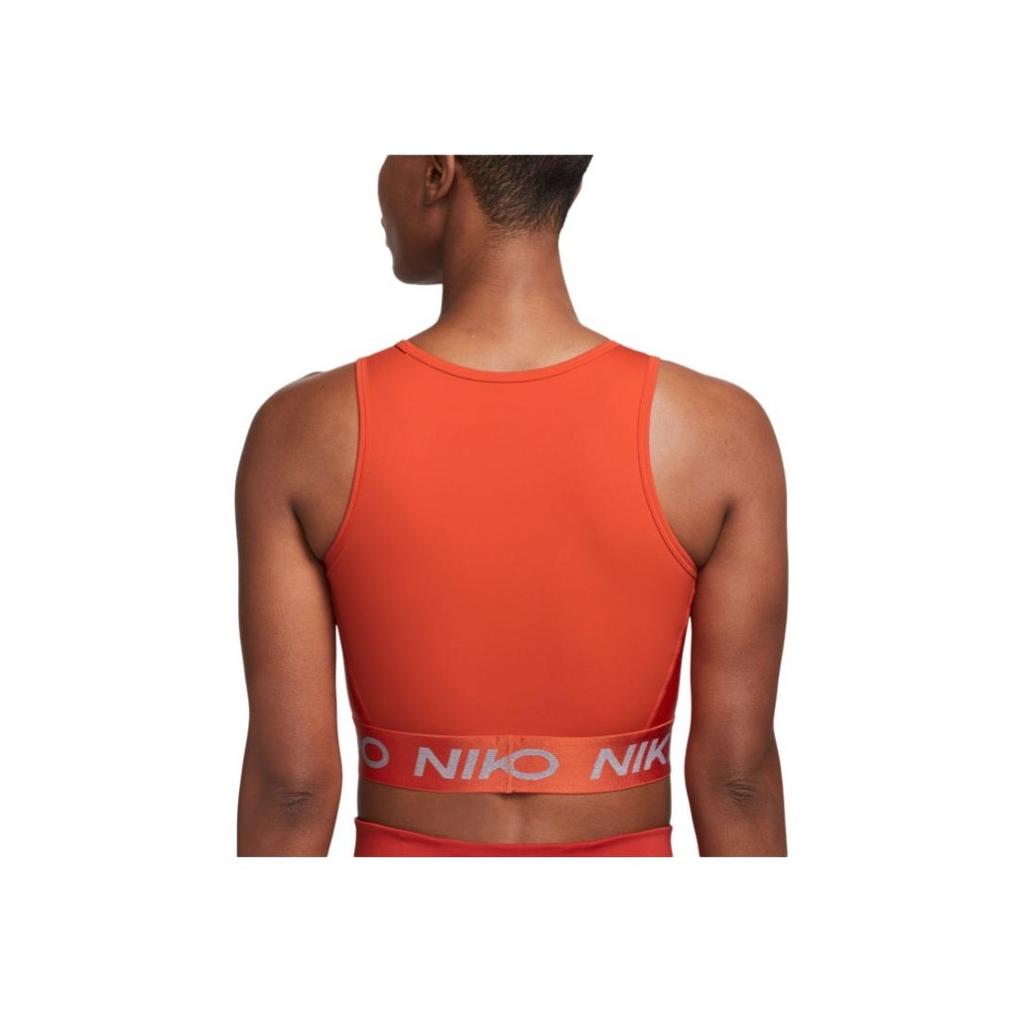 Nike Pro Dri-Fit Comfortable Short Fashion Versatile Sports Tank Top Women Tops Red FB5588-633