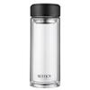 FUGURNG BESTJOY Double-Layer Glass Cup, Anti-Scalding Tea Cup, Straight Body, Business Car Portable, with Filter, Large Capacity Office Mug, 800ml