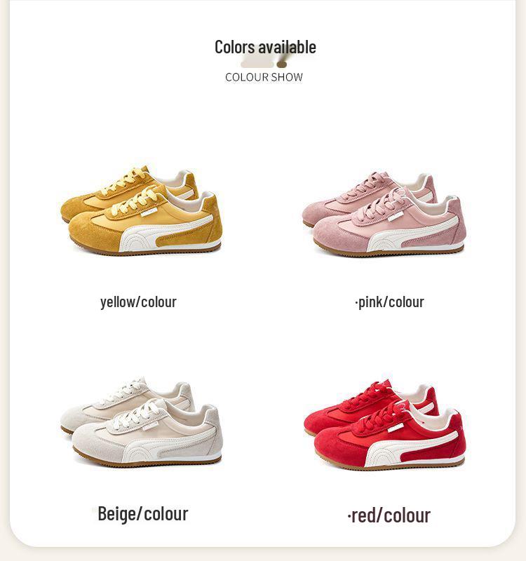 Korean Style Women's White Sneakers: Versatile, Soft Sole, Non-Slip, Comfortable Flat Trainers