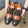 New Men Classic Derby Shoes Casual  Comfortable Versatile Leather Shoes Lace Up Busines Fashionable Formal Shoes Men Sizes 38-46