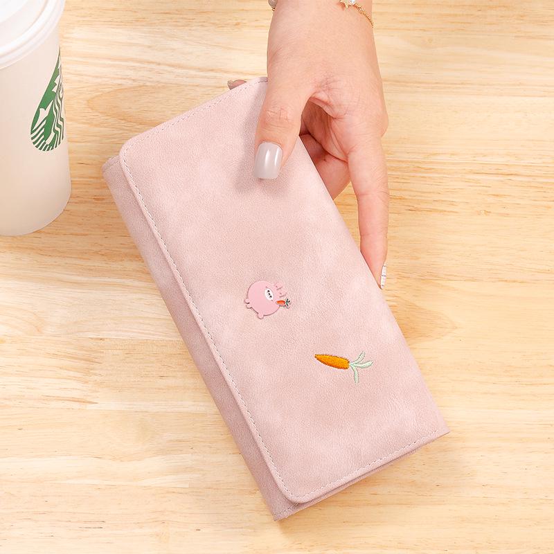 Women's Trendy Korean Style 2025 Wallet - Cute, Simple, Fresh, and Student-Friendly Folding Money Clip