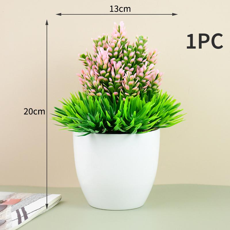 Artificial Plant Pot Household Tabletop Ornaments Simulation Green Plants Small Trees And Grass Multi-Style Garden Decoration