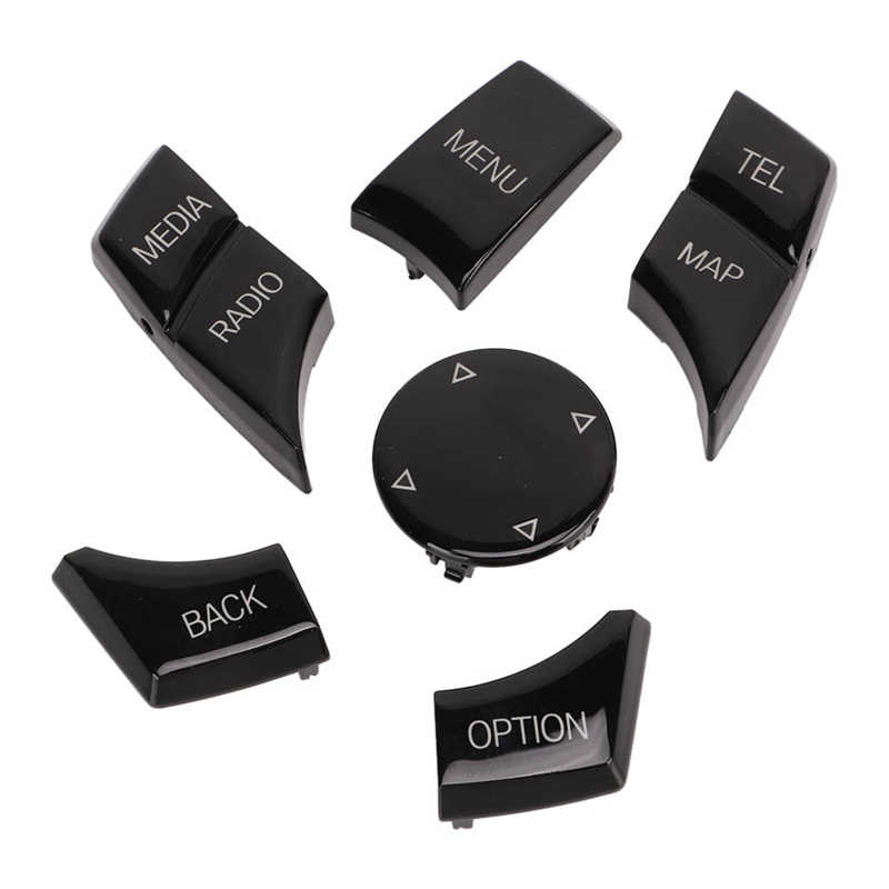 Multimedia Control Button Piano Black Good Light Transmittance Fadeless for BMW 3 Series F30 LCI Small Knob