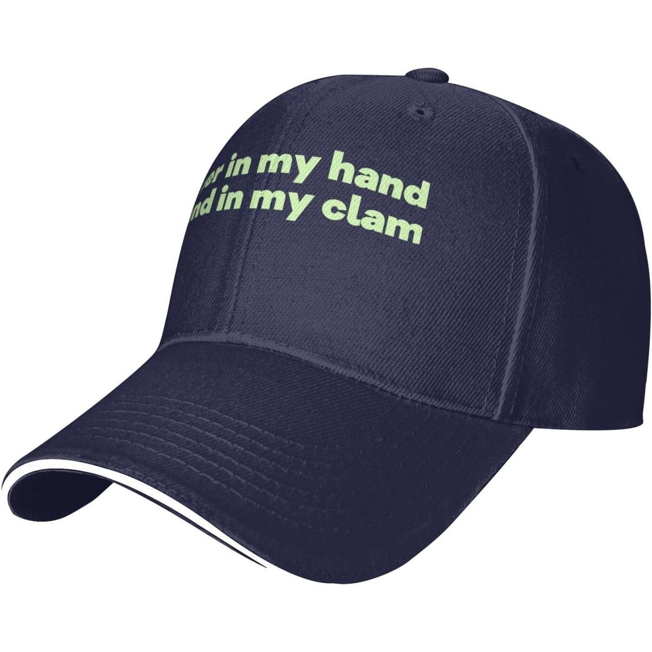 

Beer In My Hand Sand In My Clam Baseball Cap Polyester Sun Protection Casual Adjustable Unisex Hat Adjustable