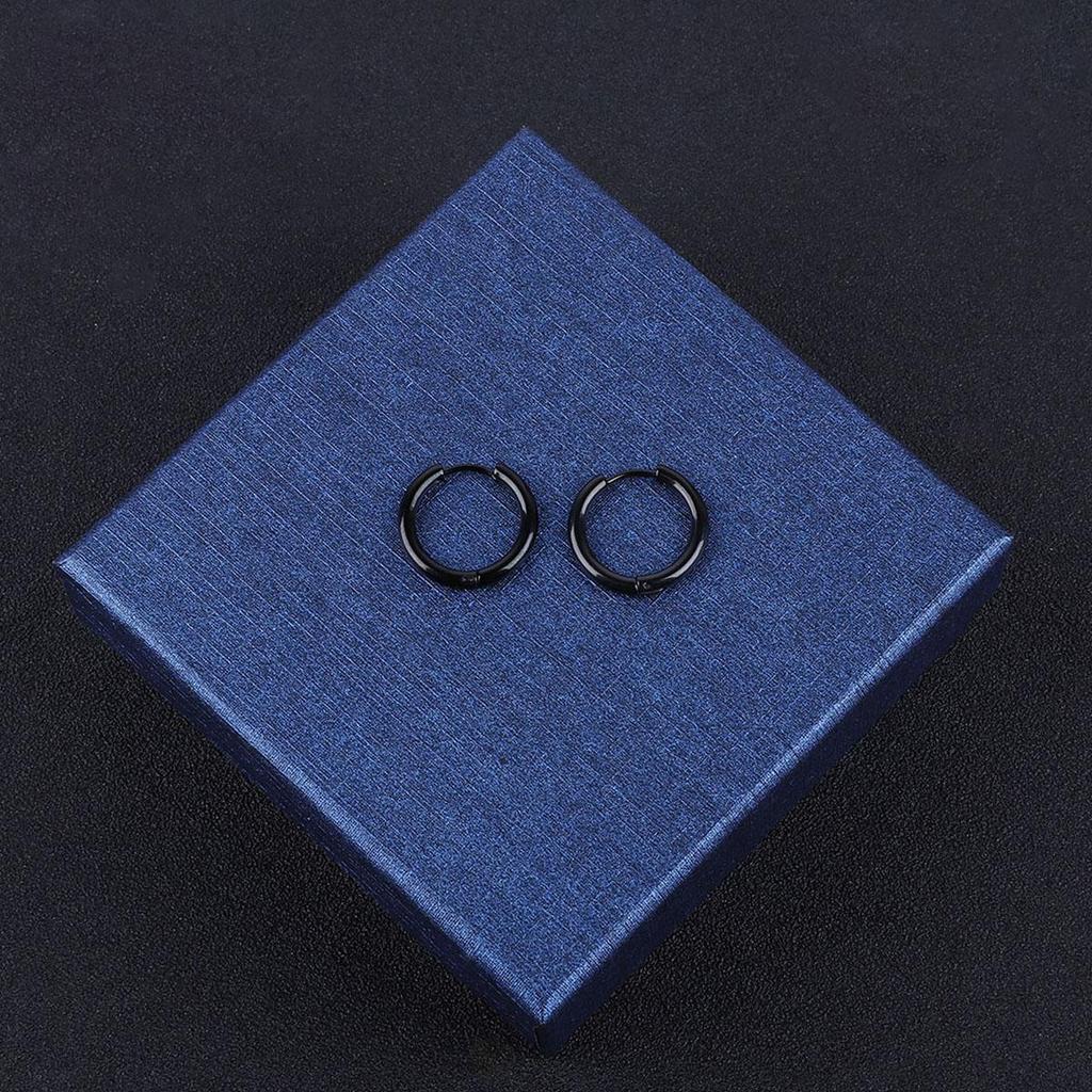 1Pcs Circle Hoop Earring for Women Men Ear Rings Ear Huggie 6-18mm
