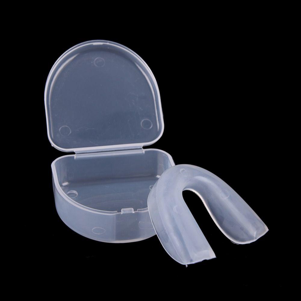 Tooth Brace Protection Sports Mouth Guard With Plastic Case Box Adults Mouthguard Teeth Protector