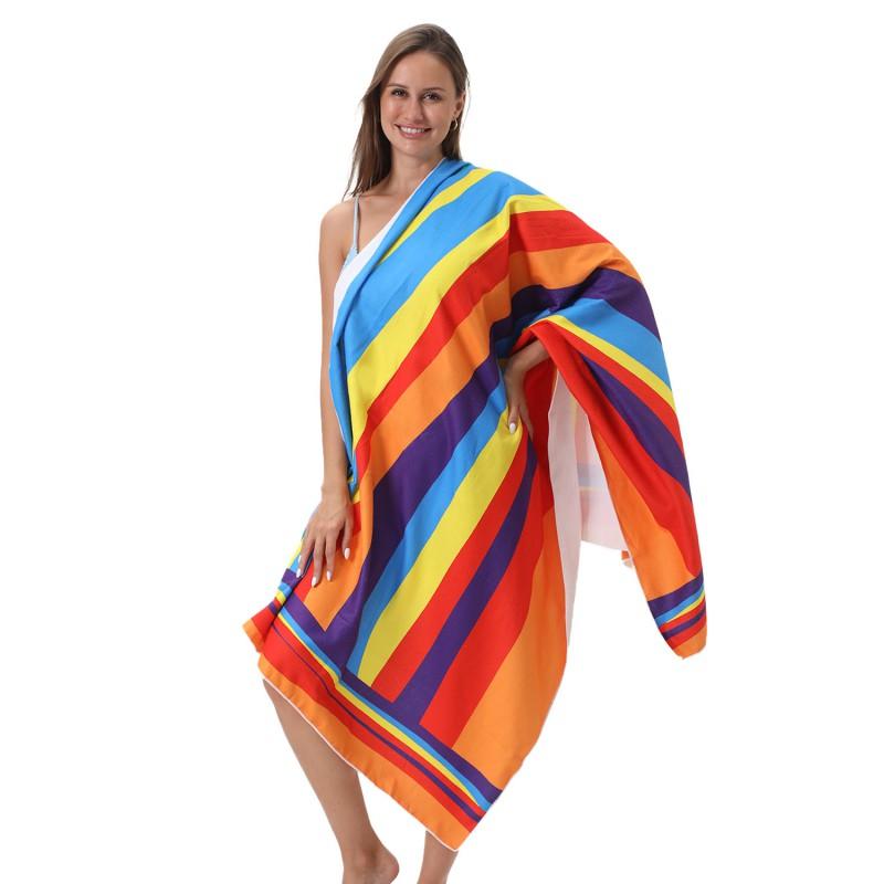 Ultra Absorbent Microfiber Beach Towel Quick Dry Printed Large Bath 90x180cm