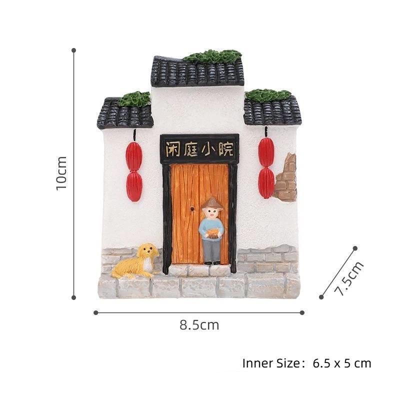 

Rustic Resin House Succulent Planter Desktop Decoration Ornament B