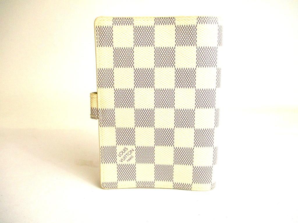 Authentic LOUIS VUITTON Damier Azur Document Holder Small Ring Agenda Cover #a103  Refurbished