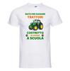 Mens Cotton T-shirt NATO Print To Drive Tractors Photo Tractor John Deere- Unisex T-Shirt
