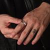 Yin Taifei Sterling Silver Retro Wrench Ring for Men - Original High-Grade Classic Design, Adjustable Fit