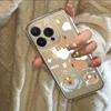 White Duck High-Transparency Soft Silicone Phone Case for Apple 16/15/14/13/X with Precision Hole Alignment