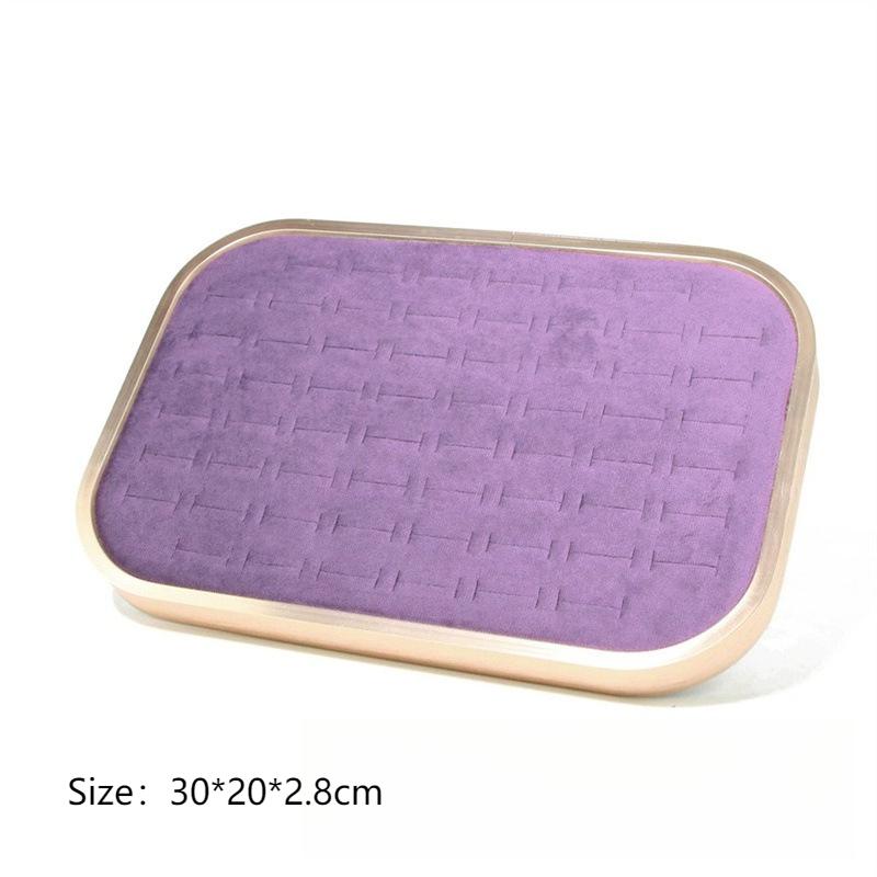 Bracelet Jewelry Display Tray Rings Earrings Organizer Pallet Jewellery Counter Showcase Salver Necklace Ornament Storage Case