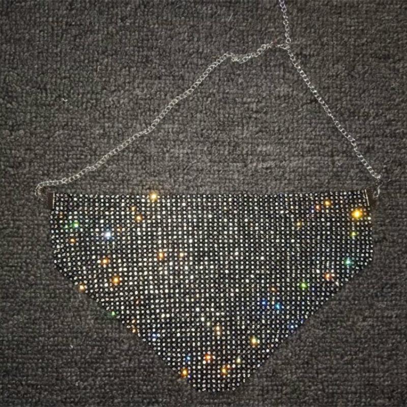 Women's Metal Flash Jewelry Mask Fashion Water Diamond Mask Bling Bling Mask Shiny Mask Nightclub Mask