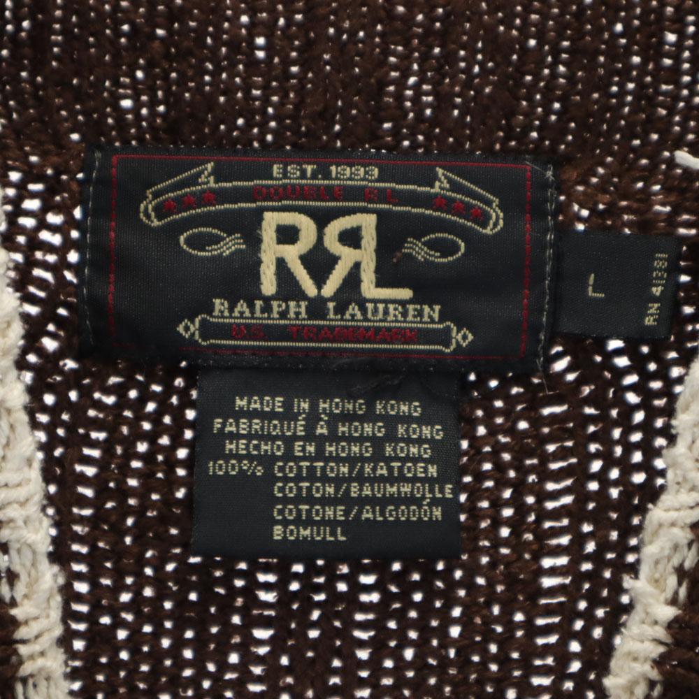 RRL 90s Red 3 Stars Initial Tag Lambswool Ralph Lauren Long sleeve sweater Men's Used