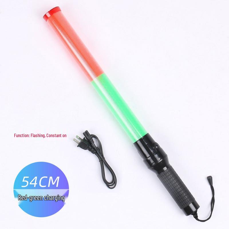 Rechargeable LED Traffic Baton with Emergency Whistle and Flashing Strobe