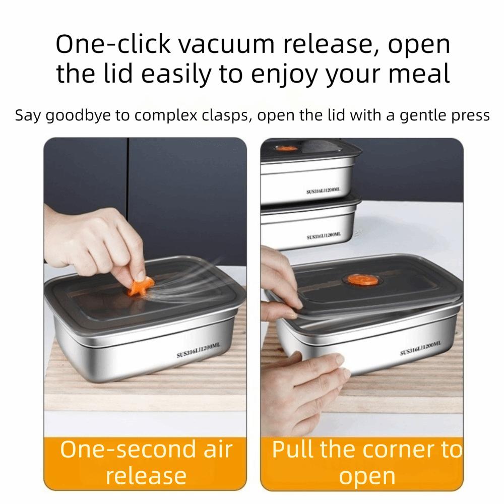 Durable Food Storage Box with Locking Lids Food Container Airtight Food Containers Barbecue