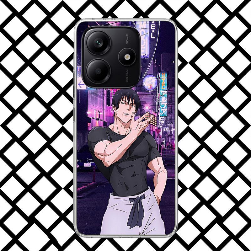 Kaisen J-Jujutsu Fushiguro Toji Phone Case for Xiaomi Redmi Note 15 14 14S 13 12 12S 11 Pro Plus 11E 11T 11S 10S 5G Soft Cover F