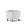 GRACIA SQUARE Flowerpot 29cm White