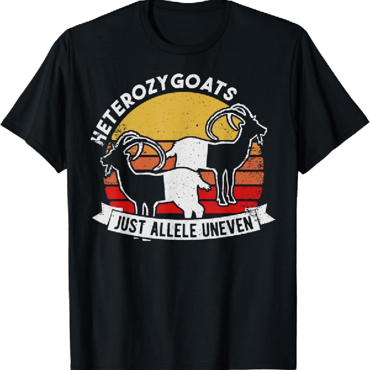 

Funny Genetics gift Heterozygoats Just Allele Uneven desig T-Shirt XXXXXL чорний