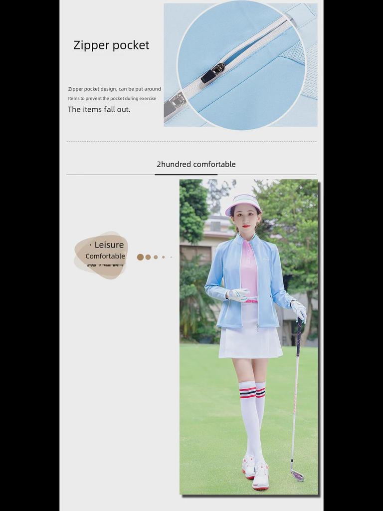 Yeni Kadın Golf Ceket - Sonbahar/Kış, Rüzgar Geçirmez, Su Geçirmez, Dar Kesim, Sıcak, Rahat Spor Stili