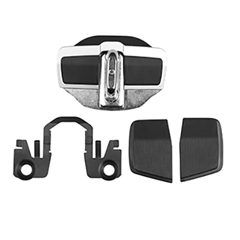 M63K-Car TRD Door Lock Buckle Upgraded Stabilizer Protector Latches Stopper For Lexus Toyota Eliminate Noise Space Lock SilverBlack
