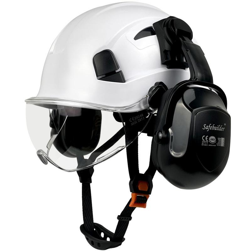 Eye Protection and Anti-smashing Construction Site Helmets Noise Reduction Earmuffs Construction Protective Headgear