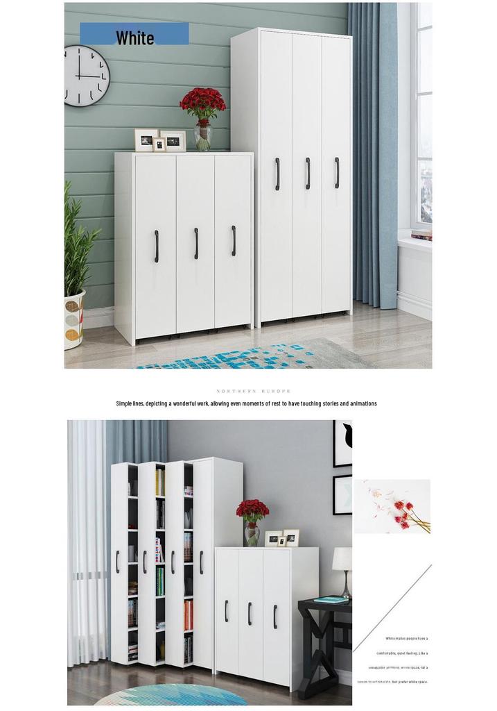 Mobile Dustproof Bookshelf: Sliding, Wheel-Equipped, Drawer-Type Storage Cabinet