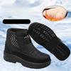 Winter Thick Soled Waterproof Outdoor Men's Snow Boots Cold Resistant Warm Hiking Shoes Velvet Ankle Boots with Increased Height