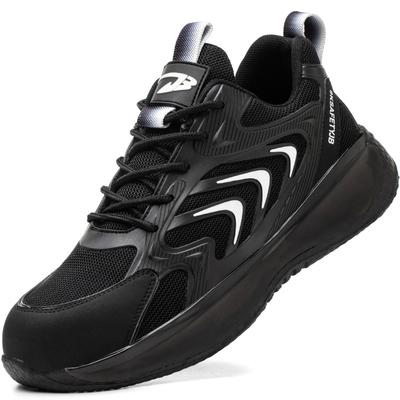Steel Toe Safety Shoes Women Men Work Sneakers Anti-Puncture Breathable Work Shoes Women Men Safety Work Boots Protective Indestructible Shoes Female