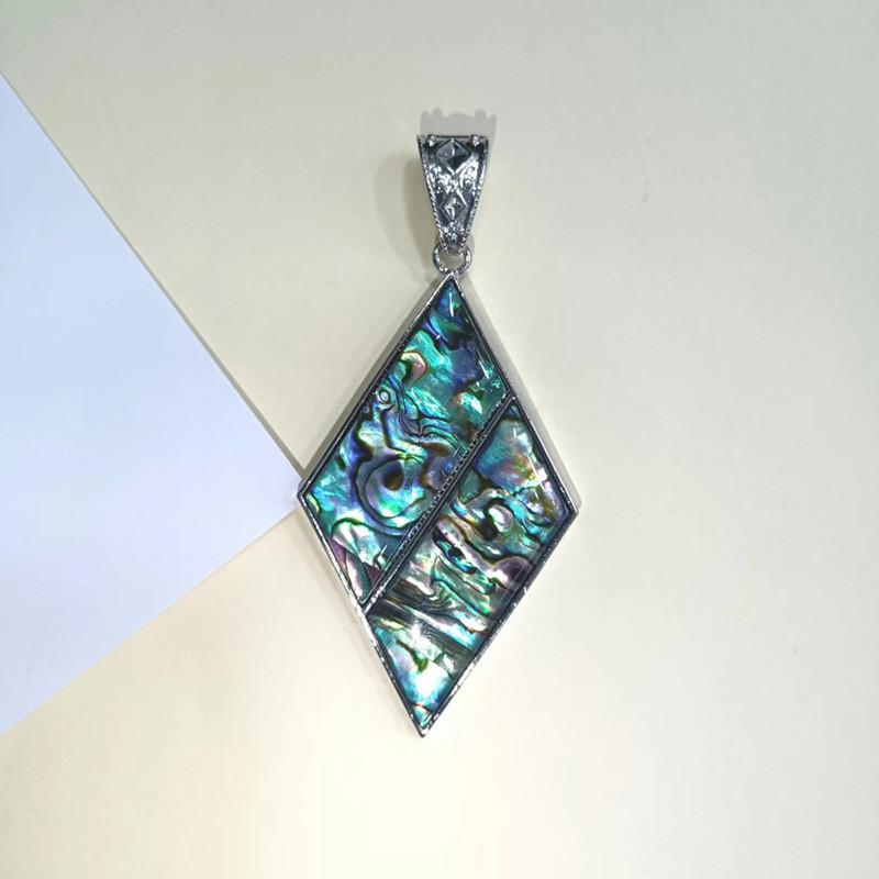 Geometric Shell Pendant Necklace Jewelry Making Accessory For Diy Crafts