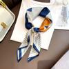New Luxury Design 70*70Cm Horse Print Silk Square Scarf Women Soft Satin Hairband Neckerchief Office Hijab Headband Foulard Gift