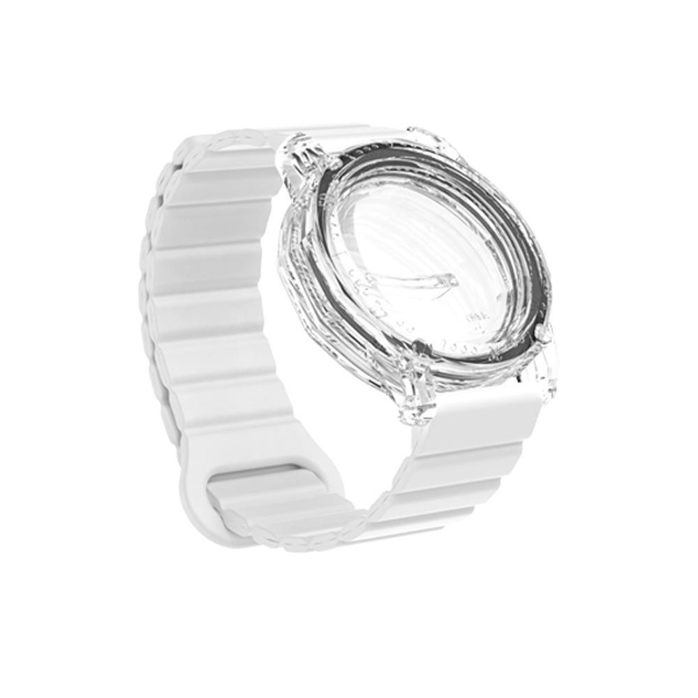 

Водонепроницаемый держатель трекера браслет магнитный ремешок на запястье силиконовый ремешок для аксессуаров трекера AirTag белый