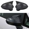 For Seat Leon MK2 1P Ibiza MK4 6J 2008-2017 Mirror Case Cover Glossy Black/Carbon Fiber Look Rearview Wing Mirror Covers Caps