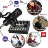 V8S Live Sound Card Podcast Equipment Bundle,with Microphone Set Device,Music/Recording Live Streaming For DJ Disco Device