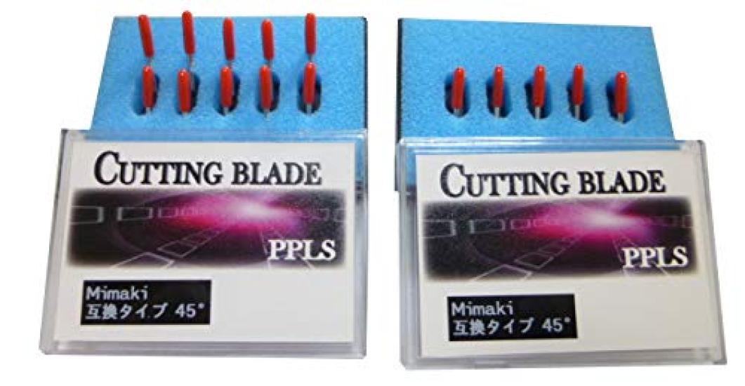 

549 PPLS Mimaki Type Cutting Blade Compatible Carbide Blade Set of 15 45°