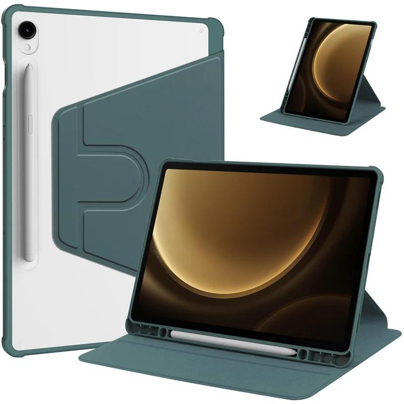 Pour la nouvelle SAMSUNG Galaxy Tab S11 Ultra 14,6 pouces SM-X930 X936 Étui Pour Galaxy Tab S11 11  SM-X730 SM-X736 Étui de Tablette Rotatif à 360° Tab S11 11 inch vert