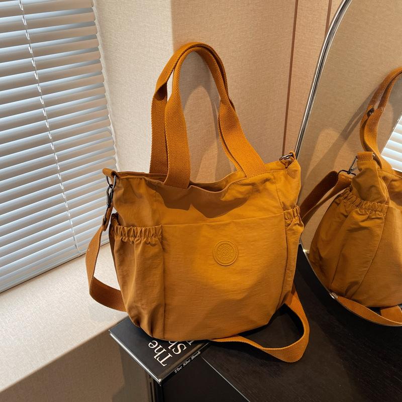 Canvas bag Lazy wind messenger bag Summer new large-capacity bag Women's shoulder tote bag