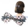 Rhinestone Retro Spring Hair Clip, Korean Style Bangs and Ponytail Accessory