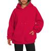 Unisex Oversized Einfarbiger Überschnittener Hoodie