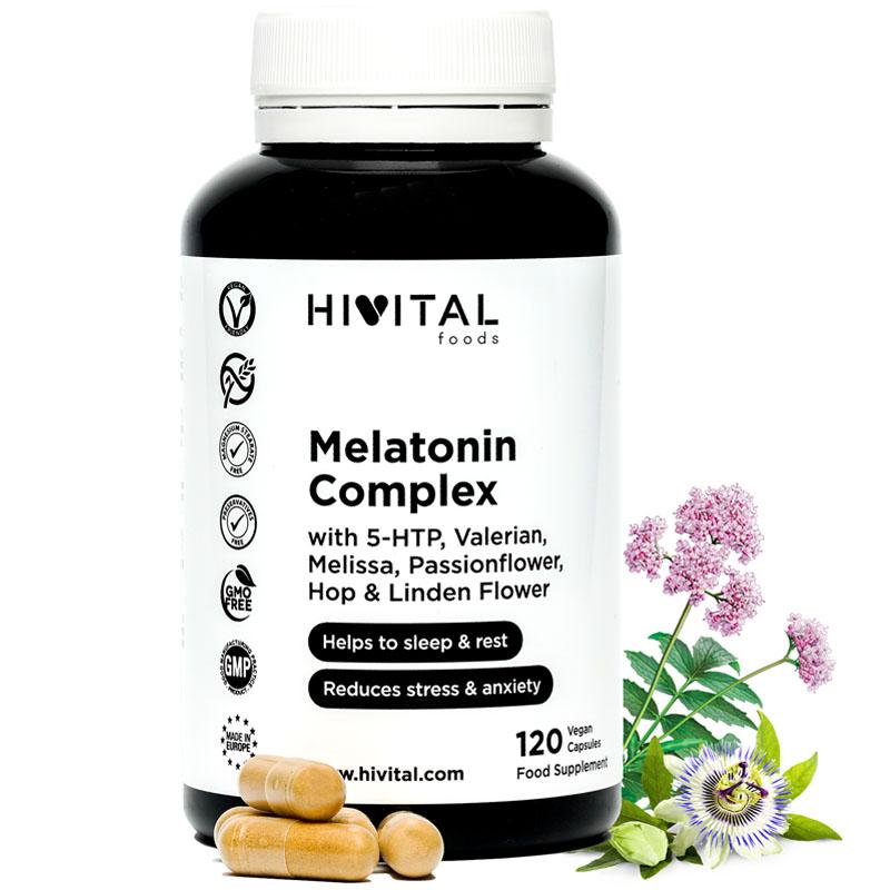 Melatonina Complex | 120 cápsulas veganas para 4 meses