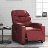 VidaXL Electric Reclining Massage Armchair, Relaxation Chair with Adjustable Backrest and Footrest, Seat of 3204655