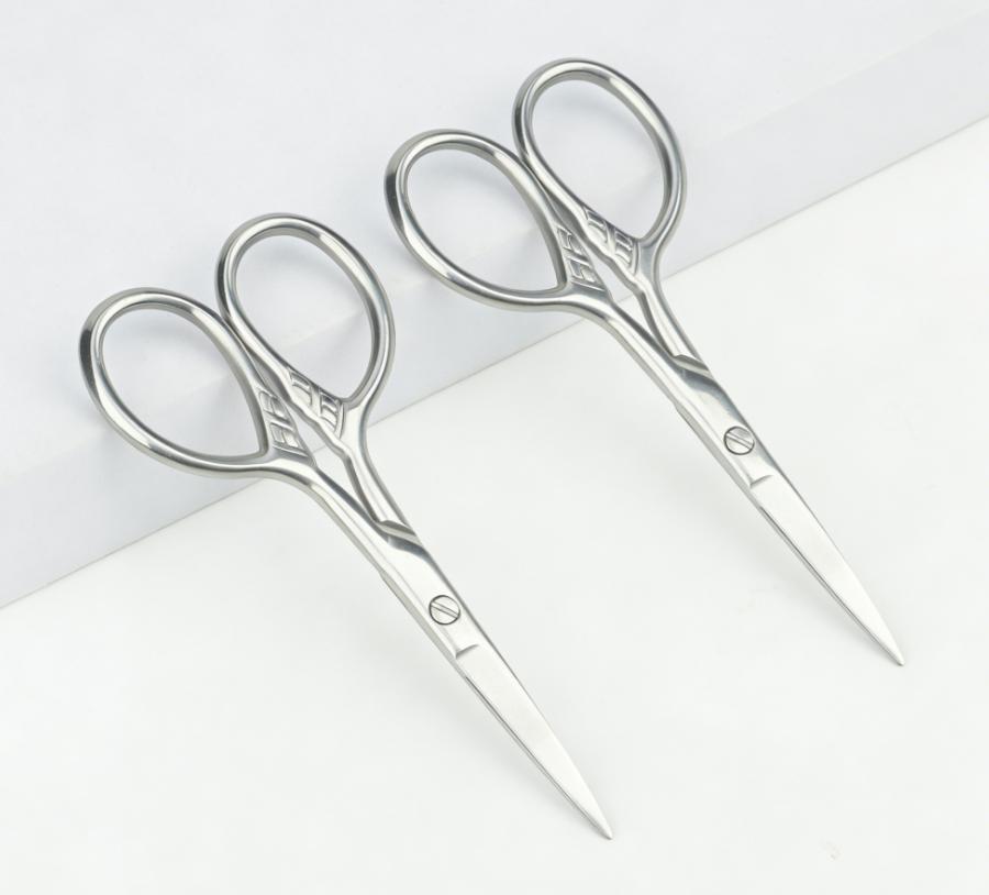 Professional Manicure Scissors Stainless Steel Cuticle Precision Beauty Grooming for Nail Facial Hair Eyebrow Eyelash Nose Hair
